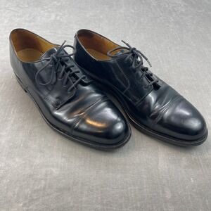 Cole Haan Mens 10.5 D Black Cap Toe Oxford Dress Shoes